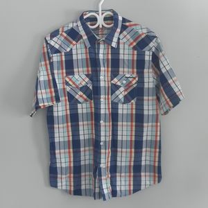 Lee Button down plaid Men's Shirt Size L